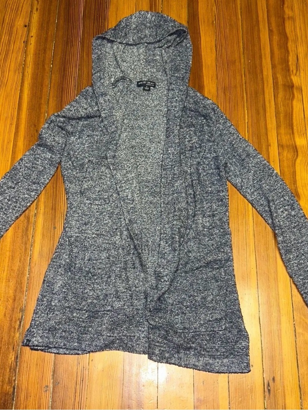 Barefoot Dreams Cozy Open-Front Hooded Cardigan - Gray OVERSIZED LIKE NEW